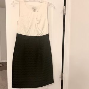 Loft silk & texture cocktail dress
